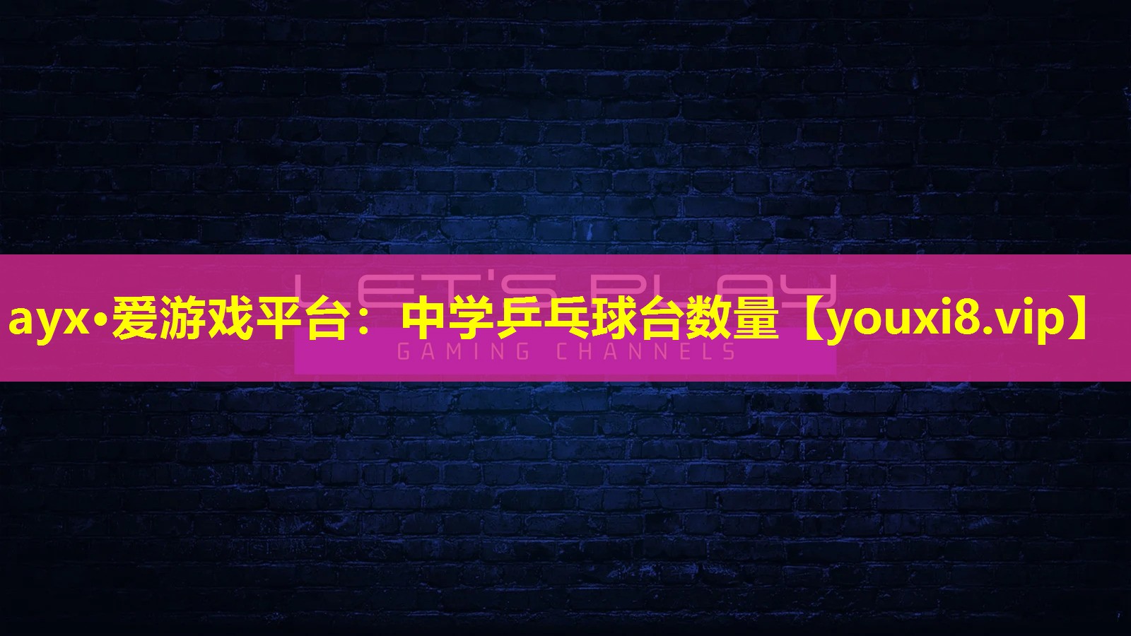中学乒乓球台数量 中学乒乓球台数量